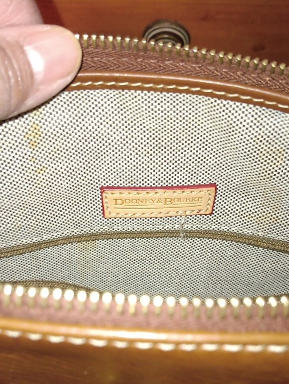 Dooney & Bourke Brown Leather Satchel  In Fair Condition. Please Check Photos. - Picture 8 of 16